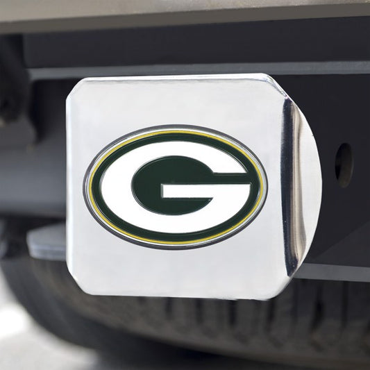 GREEN BAY PACKERS CHROME COLOR LOGO HITCH