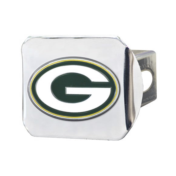 GREEN BAY PACKERS CHROME COLOR LOGO HITCH