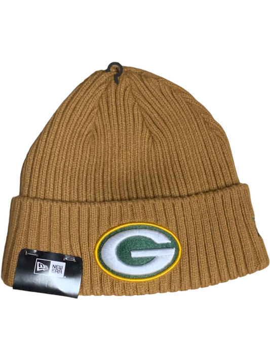 GREEN BAY PACKERS CORE CLASSIC KNIT BEANIE - TAN