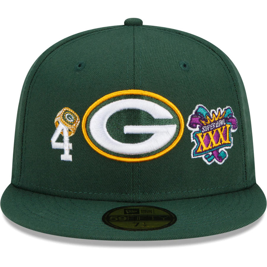GREEN BAY PACKERS COUNT THE RINGS 59FIFTY FITTED