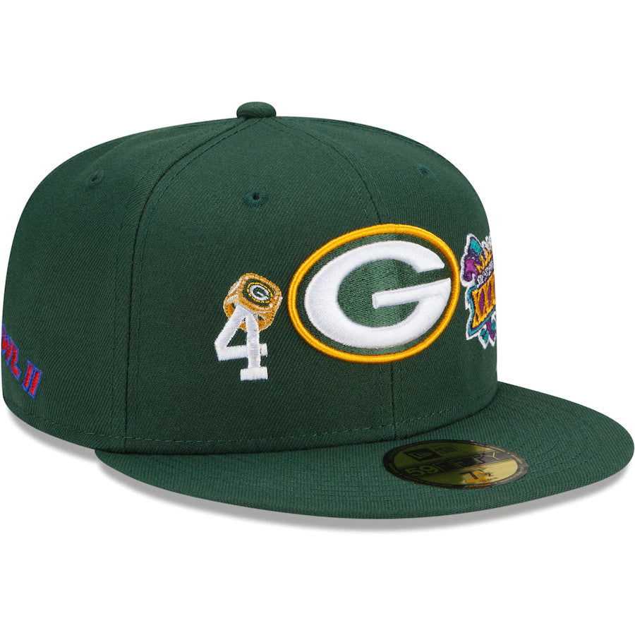 GREEN BAY PACKERS CUENTAN LOS ANILLOS 59FIFTY EQUIPADO