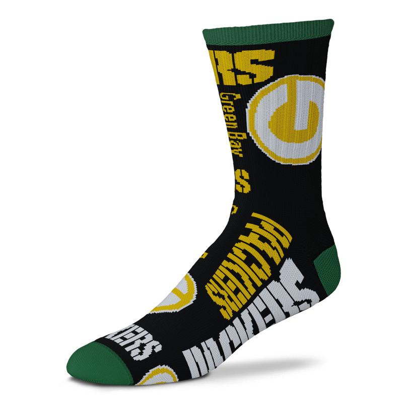 GREEN BAY PACKERS END TO END SOCKS