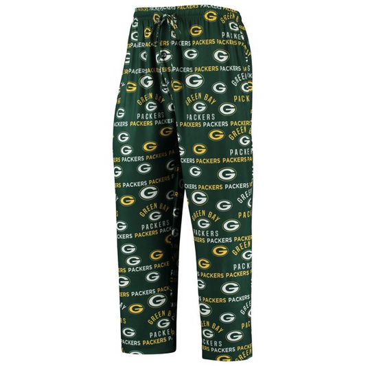 GREEN BAY PACKERS MEN'S FLAGSHIP ALL OVER PRINT PAJAMA PANTS