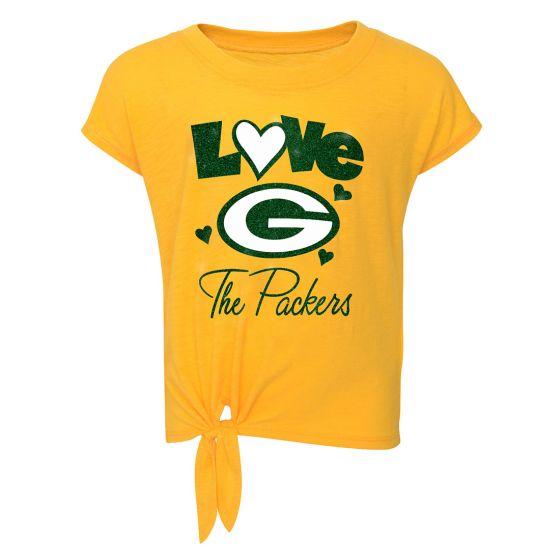 GREEN BAY PACKERS GIRLS FOREVER LOVE SHIRT AND LEGGINGS