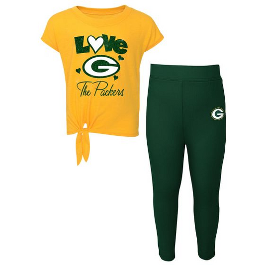 GREEN BAY PACKERS INFANT FOREVER LOVE SHIRT AND LEGGINGS