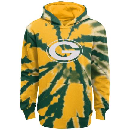 SUDADERA CON CAPUCHA TIE DYE DECLARACIÓN NIÑOS GREEN BAY PACKERS