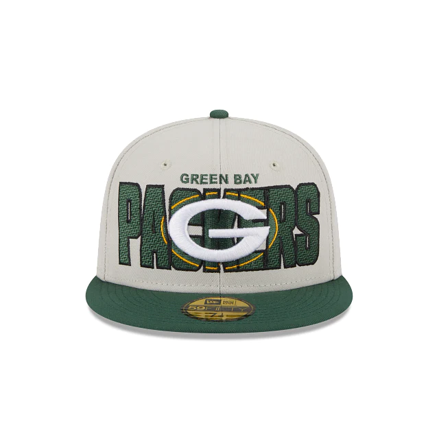 New Era 59FIFTY 2023 Draft Green Bay Packers Hat - Stone Green