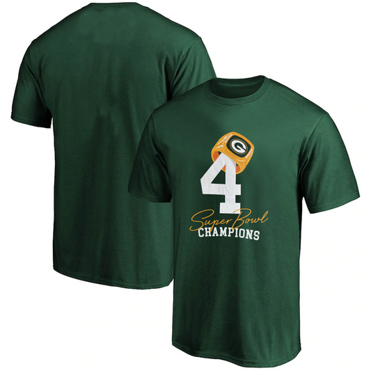 GREEN BAY PACKERS MEN'S COUNT THE RINGS T-SHIRT