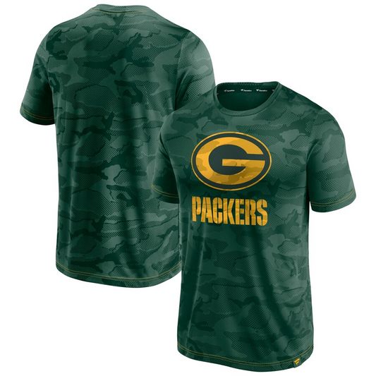 GREEN BAY PACKERS MEN'S PRIMARY CAMO JACQUARD TEE