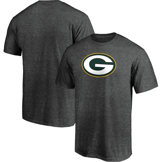 GREEN BAY PACKERS MEN'S PRIMARY LOGO TEE - GRAY