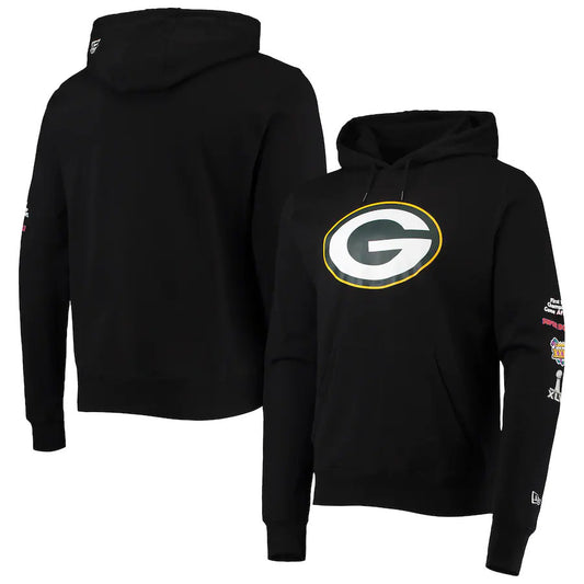 SUDADERA CON CAPUCHA GREEN BAY PACKERS WORLD CHAMPIONS PARA HOMBRE