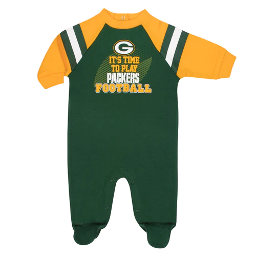 GREEN BAY PACKERS NEWBORN 1-PIECE COVERALL