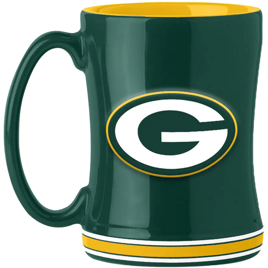 GREEN BAY PACKERS RELIEF MUG