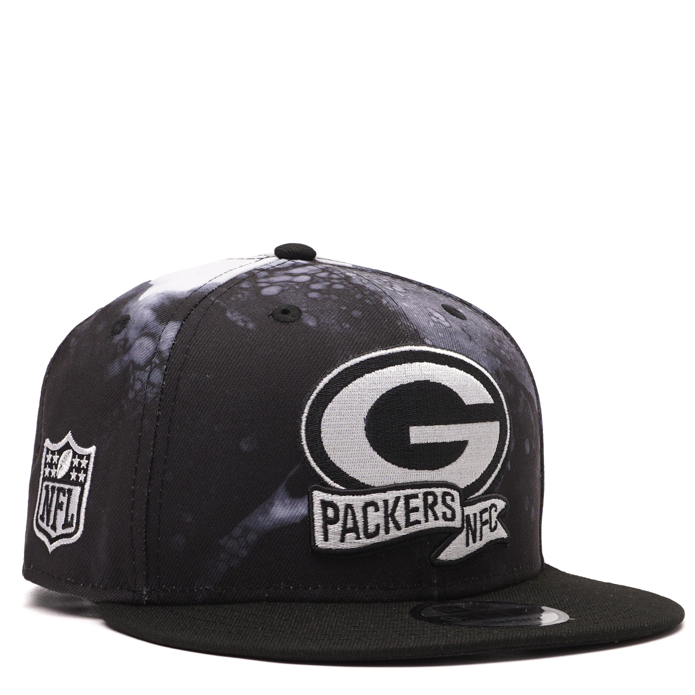 GREEN BAY PACKERS SIDELINE 9FIFTY SNAPBACK - BLACK/ WHITE INK