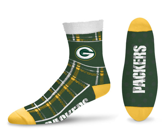 GREEN BAY PACKERS TARTAN PLAID SOCKS