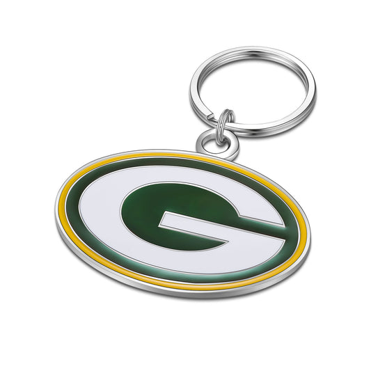 GREEN BAY PACKERS TEAM LOGO KEYCHAIN