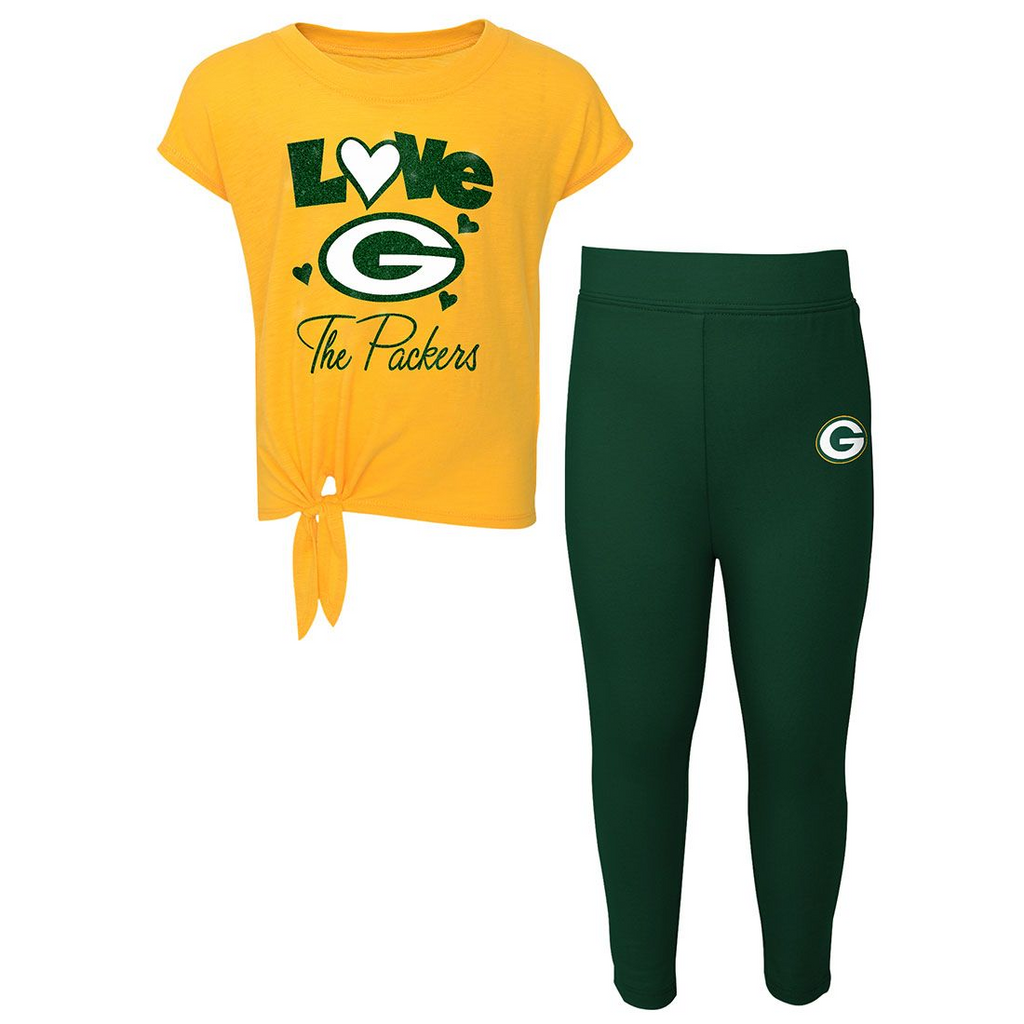 GREEN BAY PACKERS TODDLER FOREVER LOVE SHIRT AND LEGGINGS