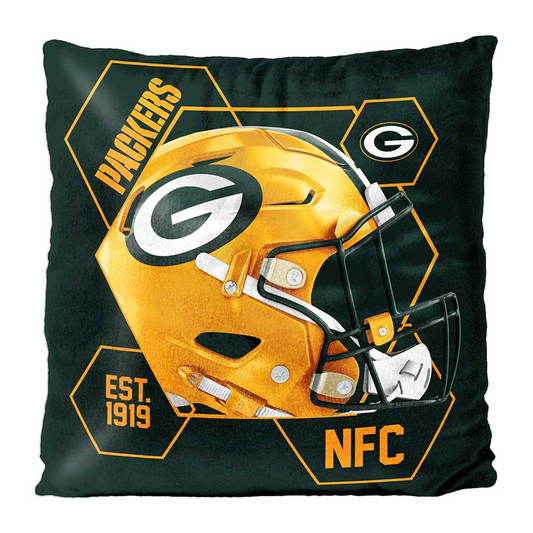 GREEN BAY PACKERS REVERSIBLE 16" X 16" VELVET PILLOW