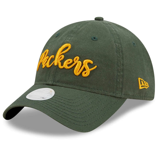 GREEN BAY PACKERS WOMEN'S SCRIPT 9TWENTY ADJUSTABLE