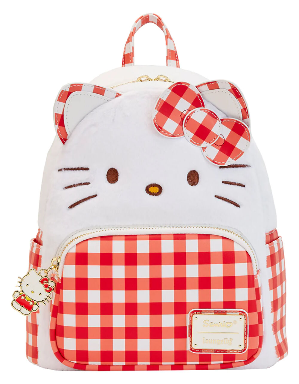 HELLO KITTY GINGHAM LOUNGEFLY MINI BACKPACK
