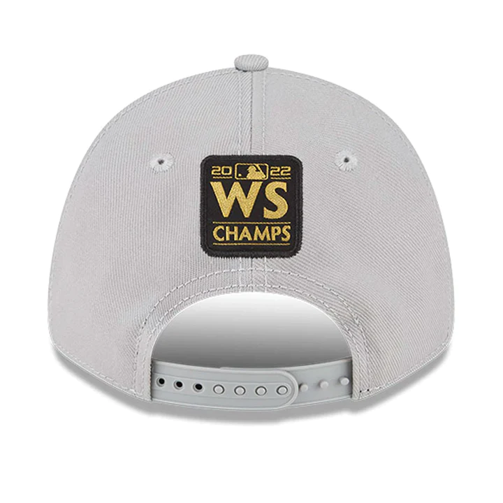 Houston Astros 2022 World Series Champions 9FORTY Snapback Hat, Gray, by New Era