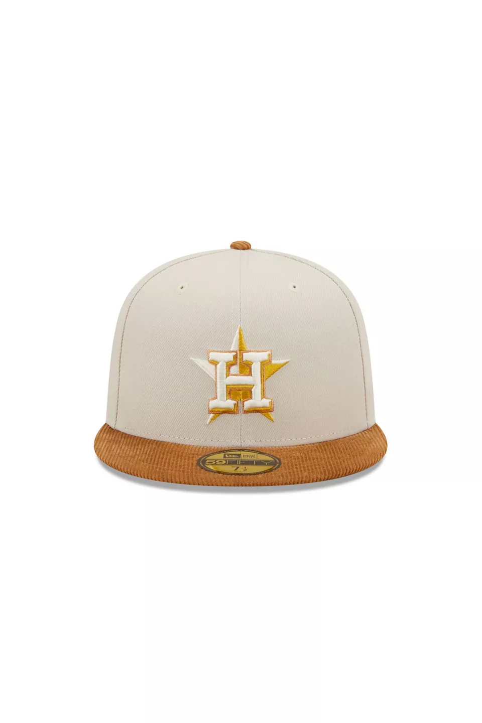 HOUSTON ASTROS CORD VISOR 59FIFTY SOMBRERO AJUSTADO (ALA DE PANA)