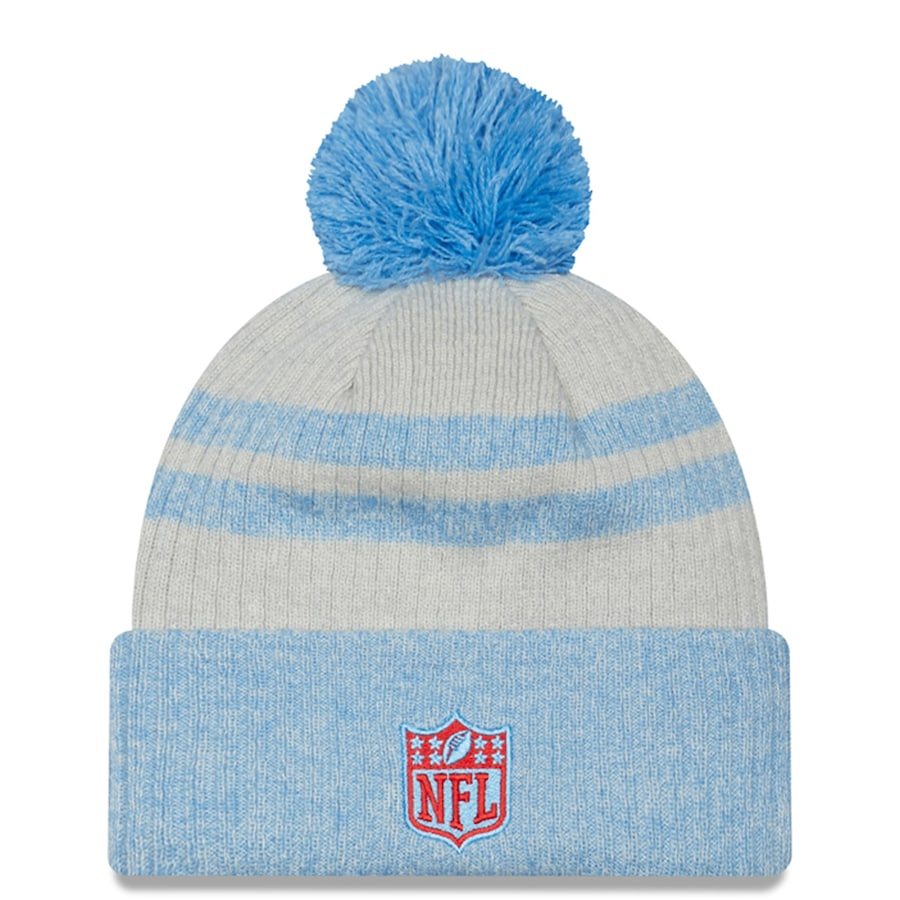 HOUSTON OILERS 2022 SIDELINE HISTORIC CUFFED POM KNIT