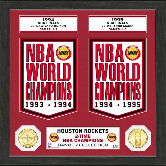 HOUSTON ROCKETS BANNER COLLECTION PHOTO