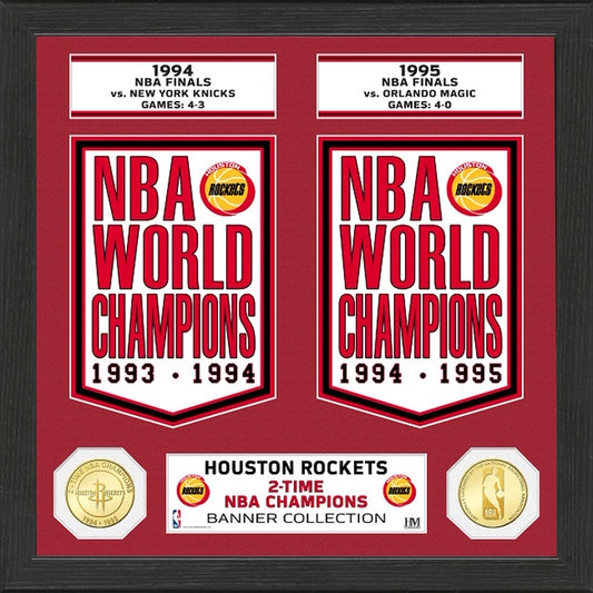 FOTO DE LA COLECCIÓN DE BANDERA DE LOS HOUSTON ROCKETS