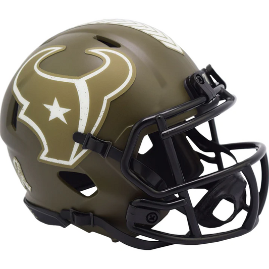 HOUSTON TEXANS 2022 SALUTE TO SERVICE MINI SPEED HELMET