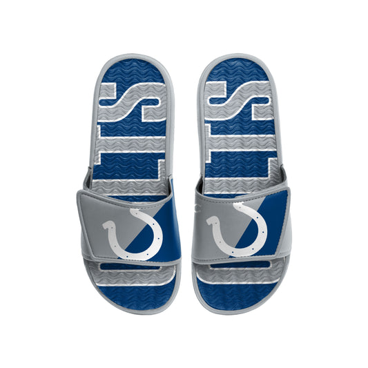 INDIANAPOLIS COLTS MEN'S BIG LOGO GEL SLIDE