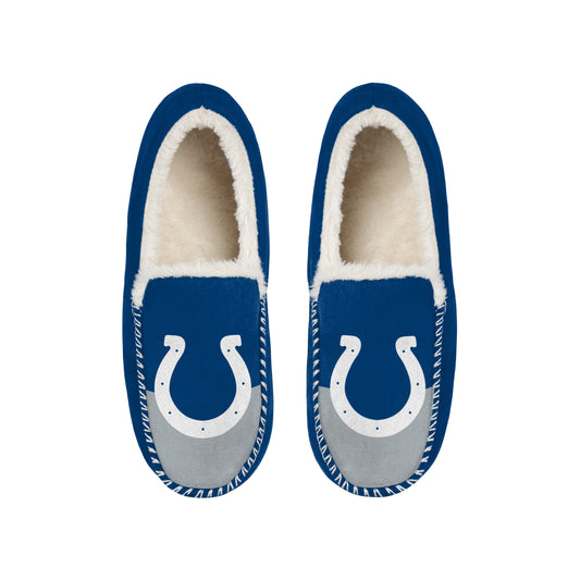 INDIANAPOLIS COLTS MEN'S COLOR BLOCK MOCCASINS