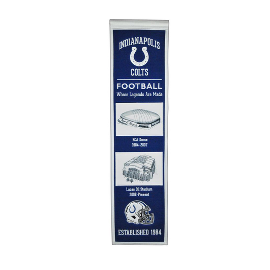 INDIANAPOLIS COLTS STADIUM EVOLUTION BANNER
