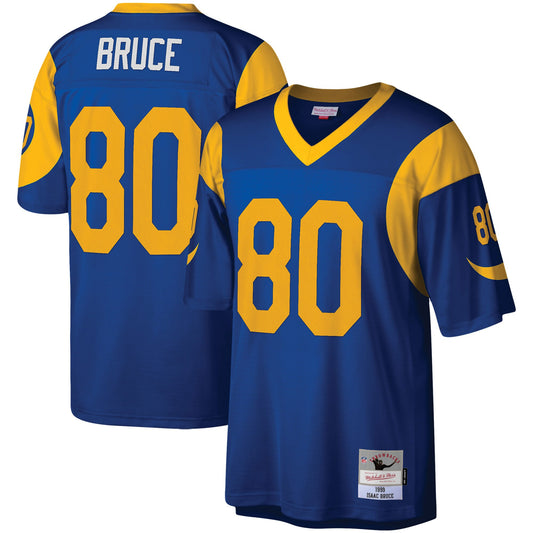 ISAAC BRUCE LOS ANGELES RAMS MENS MITCHELL & NESS PREMIER JERSEY