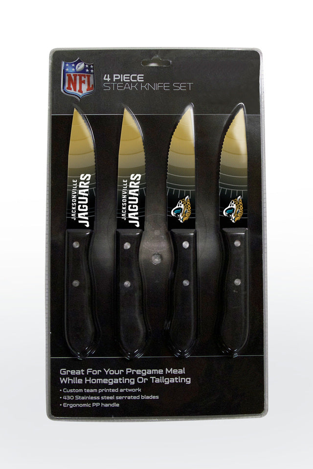 JUEGO DE CUCHILLOS JACKSONVILLE JAGUARS 4PK