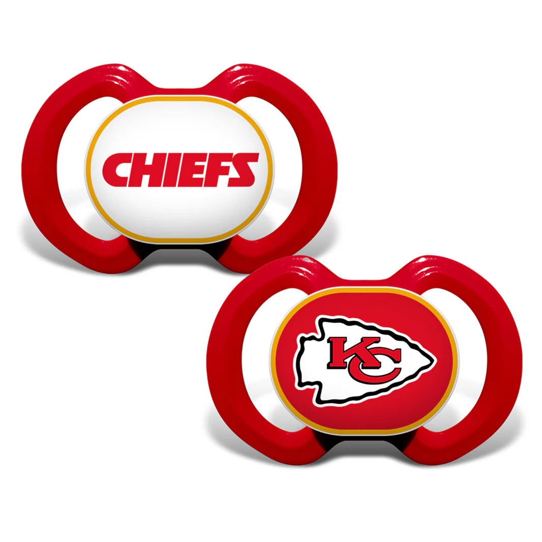 KANSAS CITY CHIEFS 2-PACK PACIFIERS