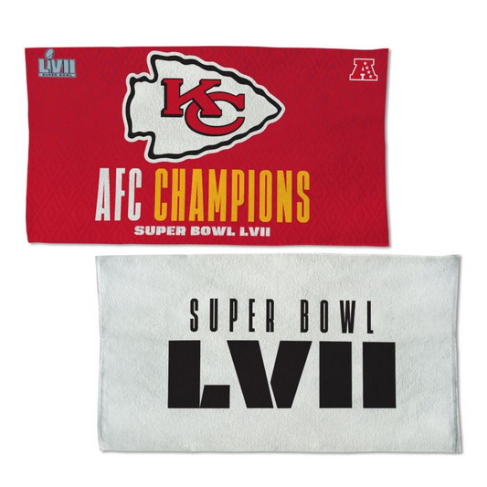 KANSAS CITY CHIEFS 2022 AFC CONFERENCE CHAMPIONS LOCKER ROOM TOWEL