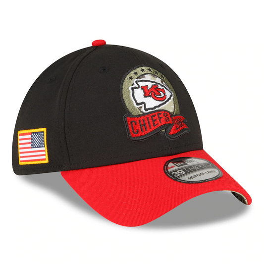 KANSAS CITY CHIEFS 2022 SALUTE TO SERVICE 39THIRTY FLEX FIT HAT