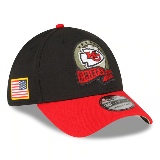 KANSAS CITY CHIEFS 2022 SALUDO AL SERVICIO 39THIRTY GORRO FLEX FIT