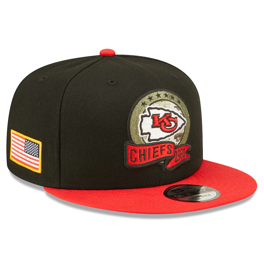 KANSAS CITY CHIEFS 2022 SALUTE TO SERVICE 9FIFTY SNAPBACK HAT