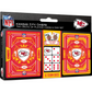KANSAS CITY CHIEFS 2-PACK CARD AND DICE SET