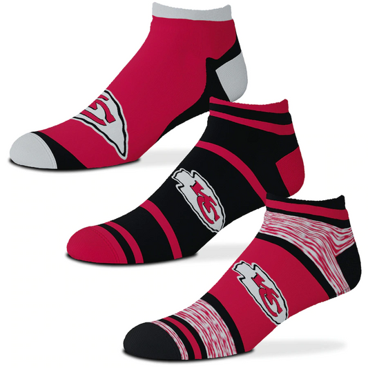 KANSAS CITY CHIEFS 3-PACK CASH SOCKS