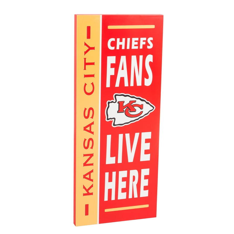 KANSAS CITY CHIEFS FAN SIGN