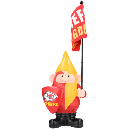 KANSAS CITY CHIEFS GNOMO PORTA BANDERA