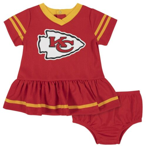 KANSAS CITY CHIEFS INFANTIL 2PK VESTIDO Y CONJUNTO DE PAÑALES