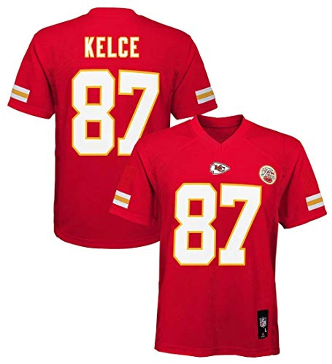 KANSAS CITY CHIEFS TRAVIS KELCE KIDS MID TIER JERSEY
