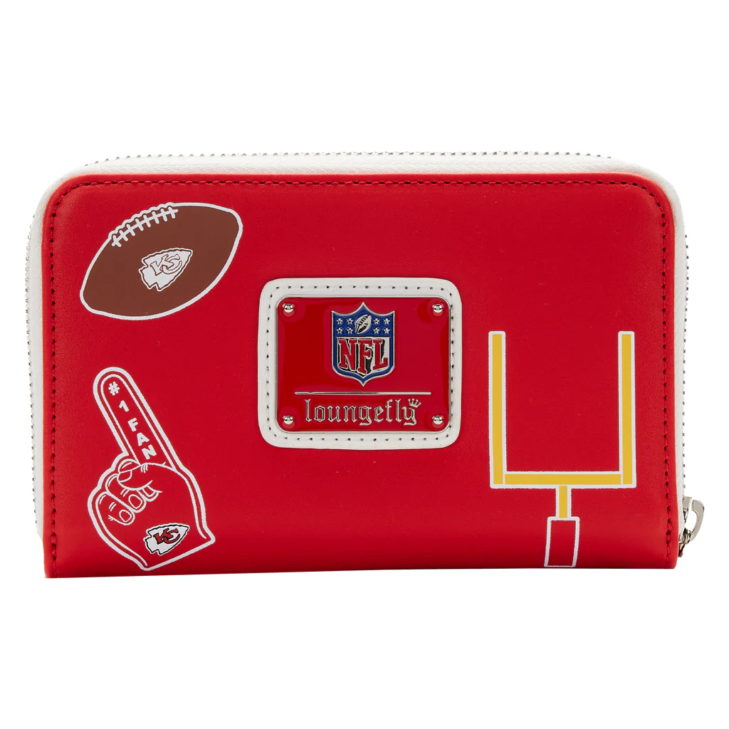 KANSAS CITY CHIEFS LOUNGEFLY LOGO WALLET