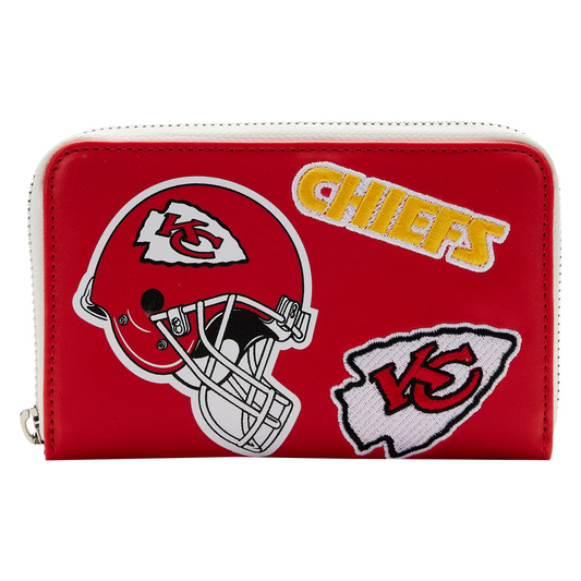 KANSAS CITY CHIEFS LOUNGEFLY LOGO WALLET