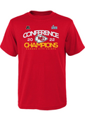 KANSAS CITY CHIEFS MEN'S 2022-23 NFC CONFERENCE CHAMPS SHADOW CAST TEE
