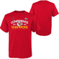 KANSAS CITY CHIEFS MEN'S 2022-23 NFC CONFERENCE CHAMPS SHADOW CAST TEE